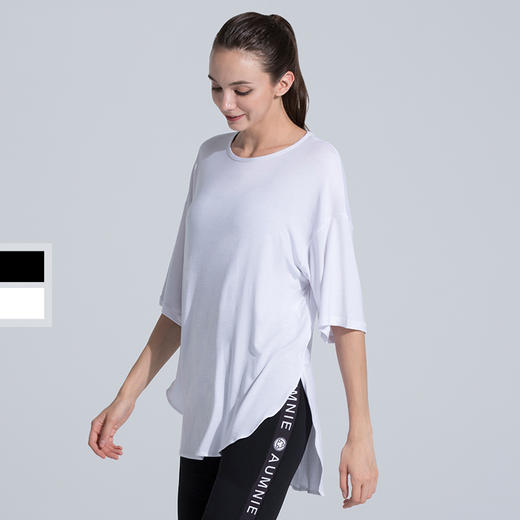 AUMNIE澳弥尼     高低男朋友T恤，宽松舒适，比睡衣还舒服 商品图3