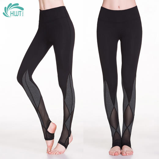 【新年买一赠一】华威特    踩脚纱网小脚裤 瑜伽裤  H261235 商品图0