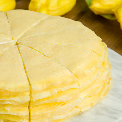 【千层爱好者必买】8英寸榴芒双拼千层/榴莲千层/芒果千层经典爆款下午茶，3选1，现煎千层皮Q弹软糯，一口上瘾！（武汉幸福西饼蛋糕） 商品图2