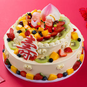 【福如东海】 ～双层贺寿蛋糕