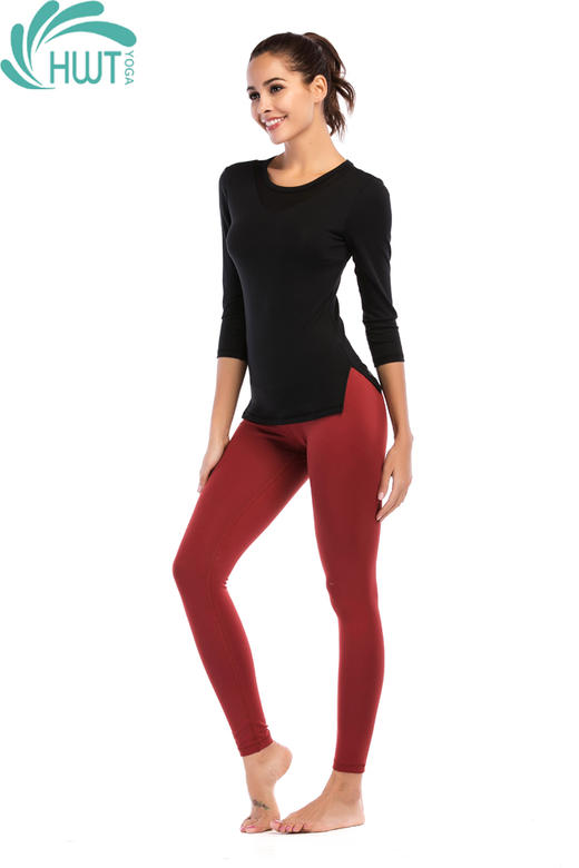 【买一赠一】华威特    瑜伽简单九分美腰小脚裤 商品图3