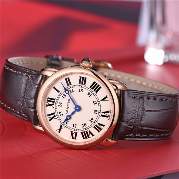 卡地亚 cartier ronde solo系列女士石英手表 w6800151