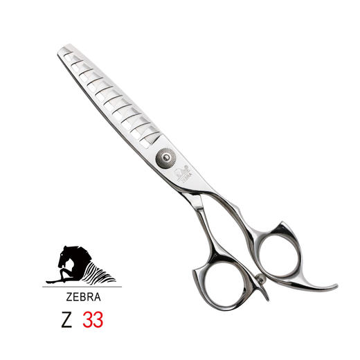 ZEBRA斑马 牙剪 Z33 牙剪/调量剪/男发牙剪/打薄剪/去发量45-50%/ 鱼骨齿/10根齿/正刃/6寸 商品图4