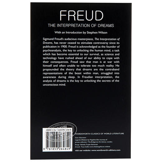 【中商原版】梦的解析英文原版小说 英文版 Interpretation of Dreams英文原版书弗洛伊德 商品图1