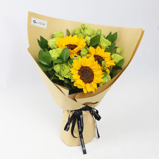 迎夏 向日葵 桔叶 桔梗 洛施美嘉花店