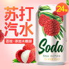 名仁苏打气泡水荔枝味气泡水0糖0脂肪330ml*24罐 商品缩略图0