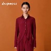 deepmoss 勃艮第红水泽感燕尾衬衫 dm19ssSH11A2 商品缩略图0