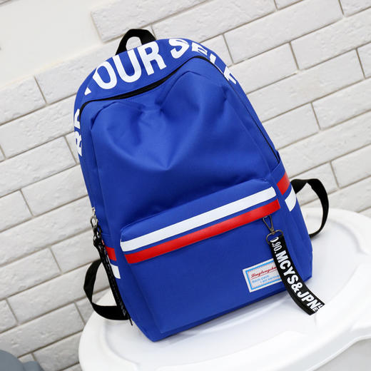 XCXJ-韩版字母休闲百搭大容量旅行双肩背包TZW 商品图0