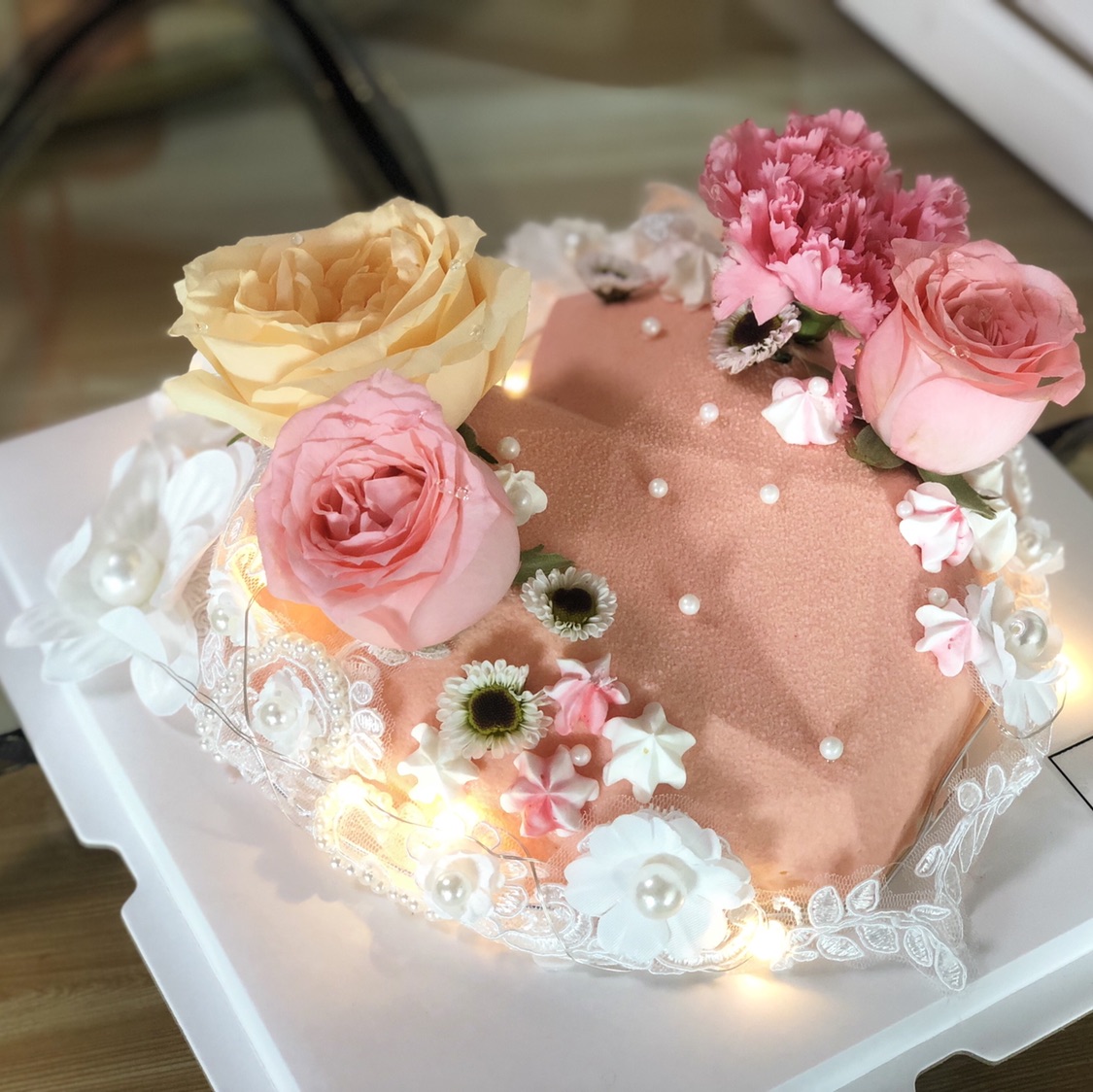 8寸心形慕斯 实物超好看（提起2天预定）