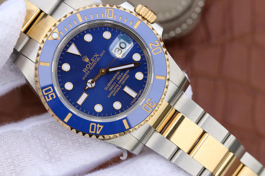 N劳力士间金蓝水鬼v7终极版，潜航者SUB型116613-LB-97203蓝盘，克隆原版3135自动机械机芯,40毫直径，镀18k黄金/精钢 整个手表基于正品 Original原版开模的精品❕❕❕ 商品图3