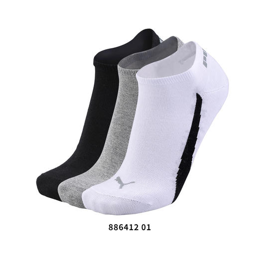 PUMA彪马UNISEX春秋款3双装运动袜短袜男女886412 商品图3