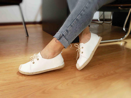 【买麻鞋，雅路人】防脚臭，春夏款雅路人手工千层底布鞋亚麻底女鞋千层底布鞋女181012W 商品图1