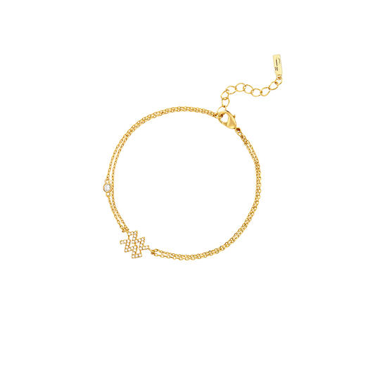 水瓶座缀圆钻幸运手链sb6022