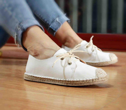 【买麻鞋，雅路人】防脚臭，春夏款雅路人手工千层底布鞋亚麻底女鞋千层底布鞋女181012W 商品图4