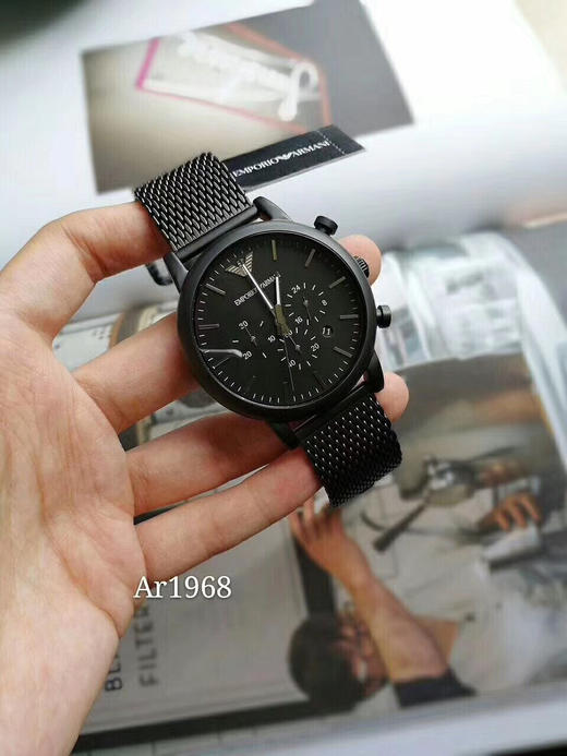 原单渠道 阿玛尼ar1968男士腕表表壳:316l精钢机芯:进口计时石英机芯