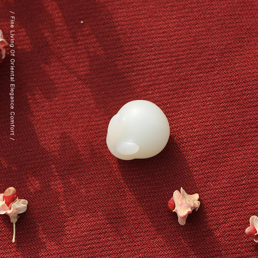 【宫里生肖吊坠】 和田玉羊脂白玉吊坠 玉兔 商品图5