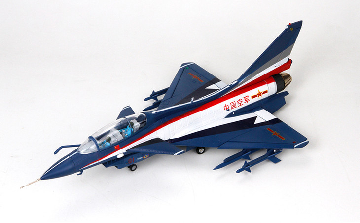 特尔博1:30歼10战斗机表演机模型【八一表演队】丨合金仿真军事模型丨