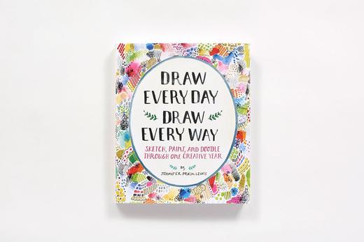 【中商原版】每天画幅画，尝试各种绘画方式 英文原版 Draw Every Day, Draw Every Way(Guided Sketchbook) 素描 油画 绘画 商品图1