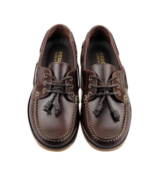 断码特价44码——葡萄牙原产男士游艇鞋MAGELLAN 麦哲伦-酒红色 商品图4