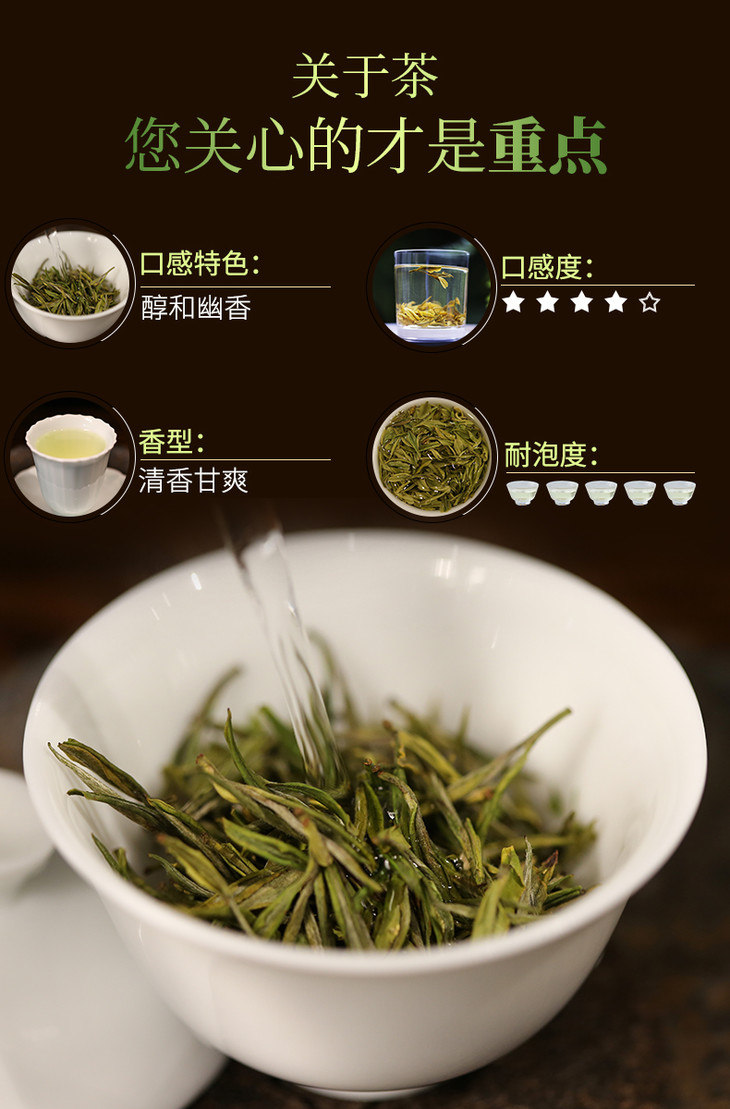 元正好茶绿茶系列88安吉白茶x9绿茶108克