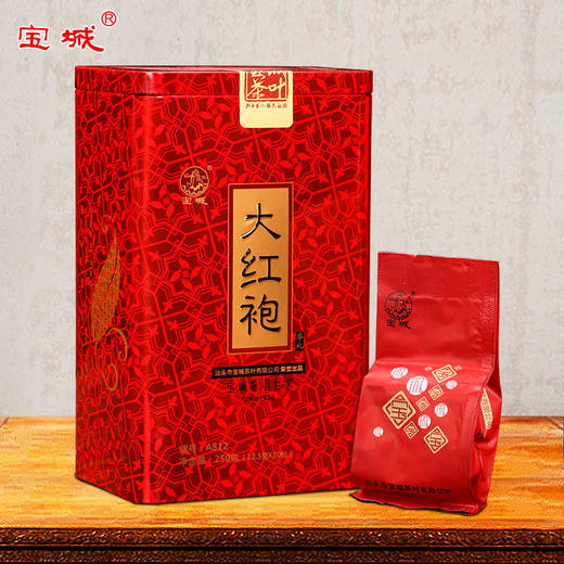 宝城 A812华礼大红袍茶叶送礼罐装250g茶乌龙茶 商品图0