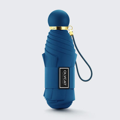 「精致加固五折晴雨两用扇」8骨加固防风防雨两用轻便折叠雨伞 商品图5