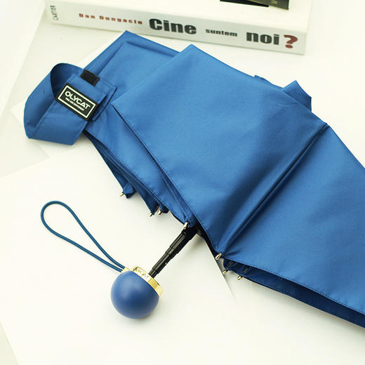 「精致加固五折晴雨两用扇」8骨加固防风防雨两用轻便折叠雨伞 商品图3