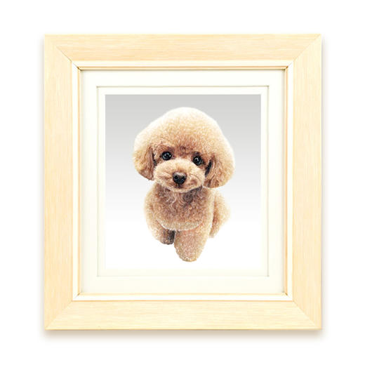 皇城工坊萌宠泰迪宠爱一生足银微雕画摆件送礼装饰画挂画足银 商品图4