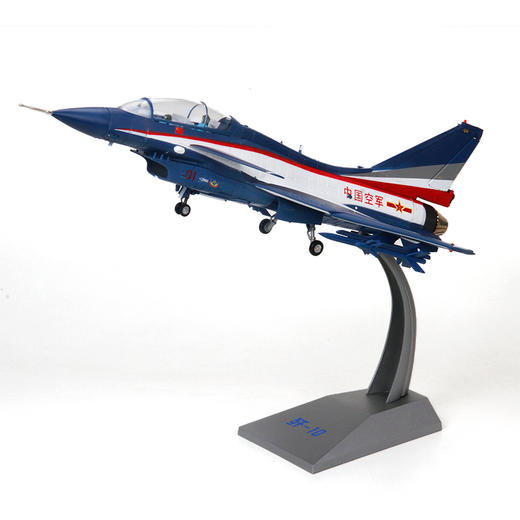 特尔博1:30歼10战斗机表演机模型【八一表演队】丨合金仿真军事模型丨