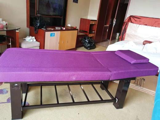美容床-方腿紫麻布190×75×65cm 商品图0