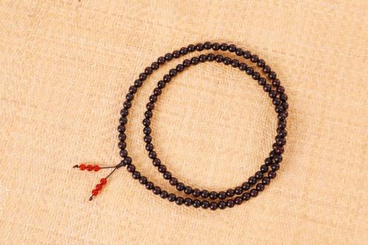 正宗印度小叶紫檀玛瑙创意佛珠弟子珠木珠手串手链 商品图2