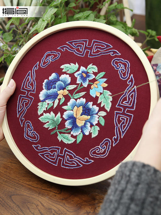 手工刺绣diy套装非成品故宫宫廷文化携手指间