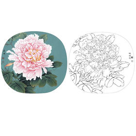 李晓明工笔花鸟小品牡丹名品十二之三-赵粉-KF11