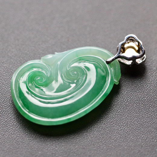 糯冰种阳绿翡翠如意 商品图6