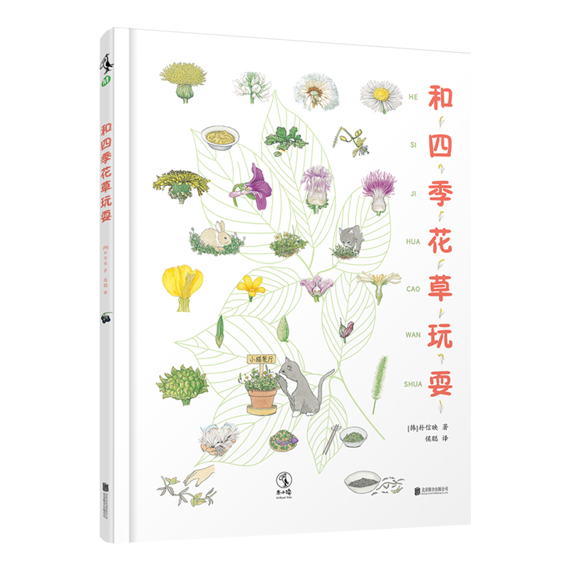 【未小读M码】【5-8岁】和四季花草玩耍（精美手绘四季花草写实细密画）