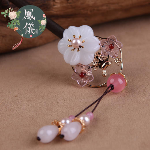 FY-中式木簪宫廷头发发簪头饰盘发簪子古典风步摇饰品宫廷古风发饰TZW 商品图0