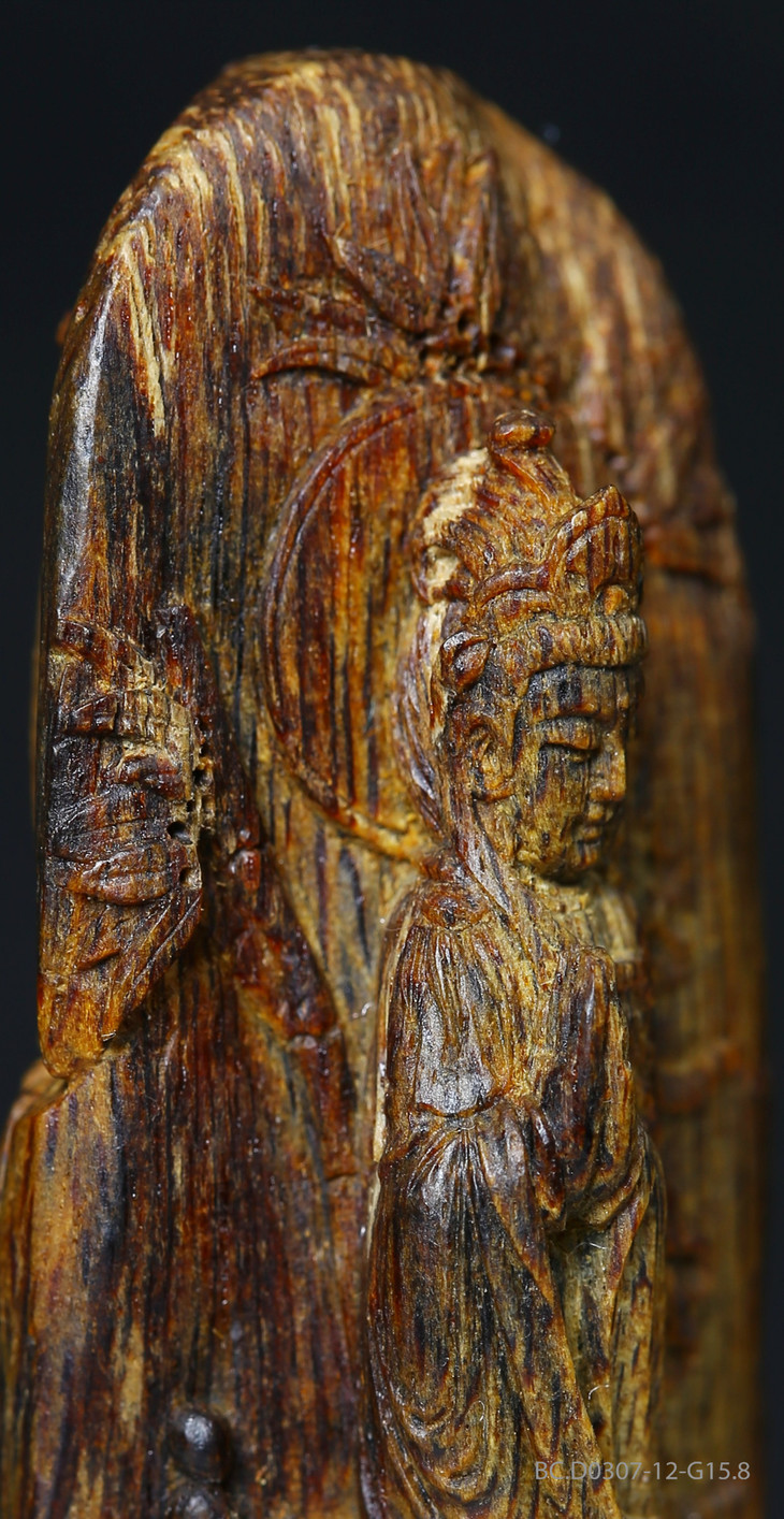 bcd030712g158香至尊白奇楠沉水观音1181g