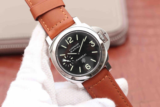 （沛005）XF沛纳海PAM 00005 系列：LUMINOR款式：手动机械,6497避震：Incabloc避震动力储备：56小时，男士手表，皮表带，密底 商品图2