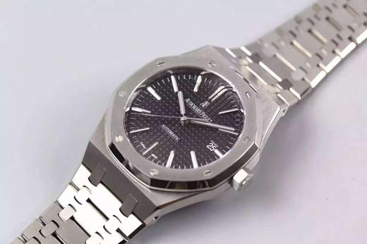 JF爱彼皇家橡树15400，自动机械机芯男士机芯:3120，精钢外壳，不锈钢和牛皮表带，背透！ 商品图8