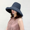 秋季出游复古桃皮绒盆帽简约大檐渔夫帽休闲日系遮阳帽女 商品缩略图1