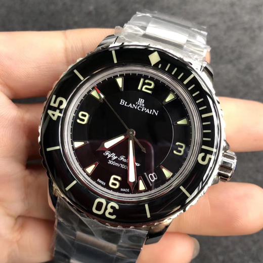 ZF宝珀五十寻系列 典藏精品【雄浑宽厚，大家风范】超级夜光，宽厚的表壳设计，优雅的蓝宝石表圈，成就潜水鼻祖。 商品图2