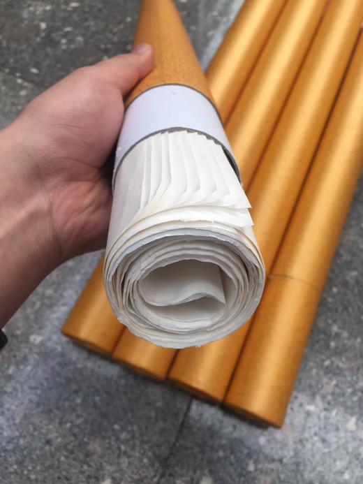 【拓片工具】汪六吉定制古钱专用宣纸T015（5张装） 商品图3