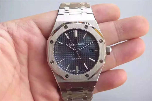 JF爱彼皇家橡树15400，自动机械机芯男士机芯:3120，精钢外壳，不锈钢和牛皮表带，背透！ 商品图2