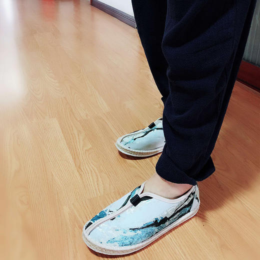 【买麻鞋，雅路人】防脚臭，春季新款雅路人手工千层底布鞋亚麻底情侣鞋四季鞋中国风僧鞋棉麻休闲布鞋YQ-09 商品图1