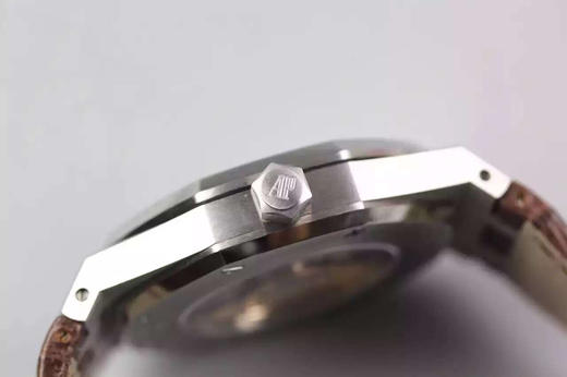 JF爱彼皇家橡树15400，自动机械机芯男士机芯:3120，精钢外壳，不锈钢和牛皮表带，背透！ 商品图11