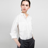 新款女式V领双贴袋经典衬衣 商品缩略图3