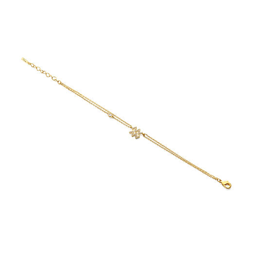 水瓶座缀圆钻幸运手链sb6022