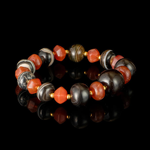 千年药师珠西亚高古玛瑙手串