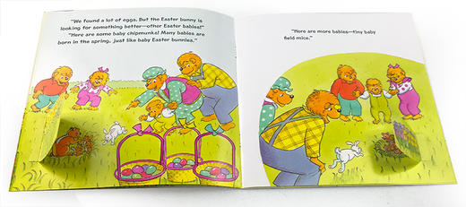 英文原版 The Berenstain Bears' Baby Easter Bunny贝贝熊的复活节小兔子 Jan Berenstain幼儿启蒙认知英文原版平装绘本 商品图3