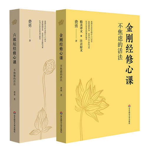 六祖坛经修心课 不抑郁的活法+金刚经修心课 不焦虑的活法套装2册 商品图1
